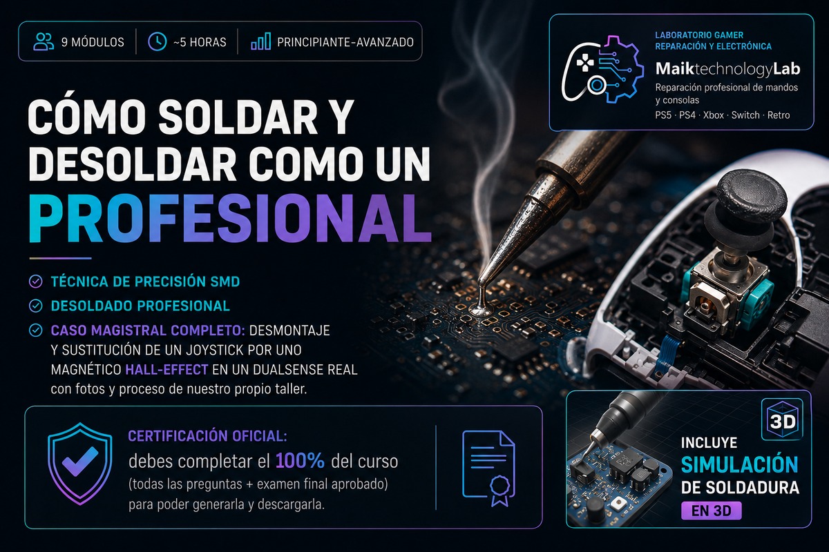 Portada del curso Cómo Soldar y Desoldar como un Profesional