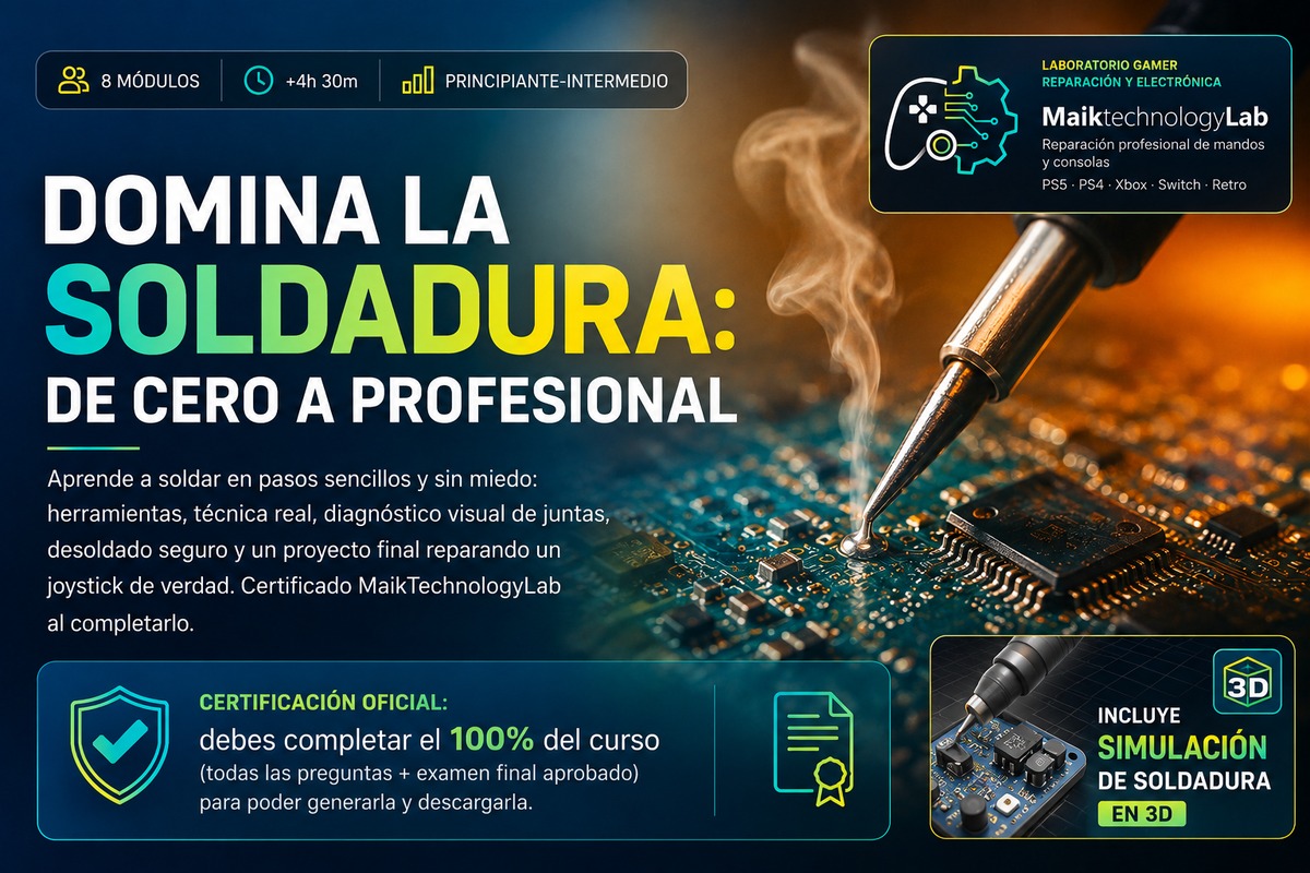 Portada del curso Domina la Soldadura: de Cero a Profesional